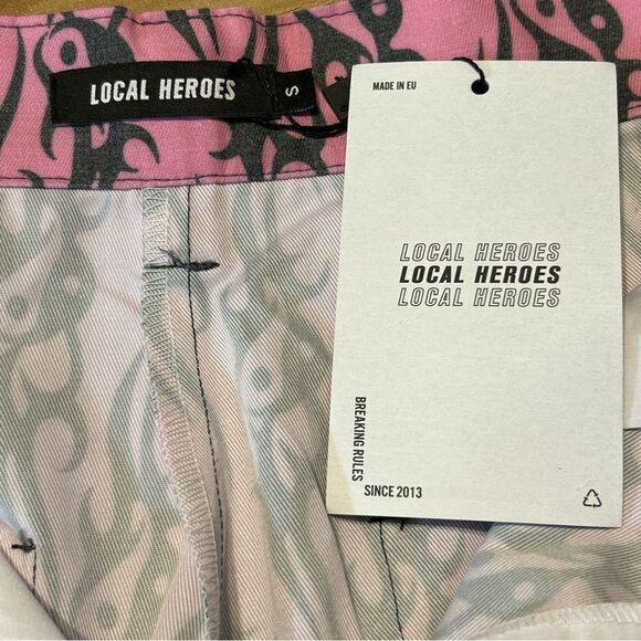 DollsKill Local Heroes Tribal Love Pink Straight Leg Pants Size Small - Picture 9 of 12